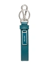 Prada Saffiano Leather Keychain - Blue