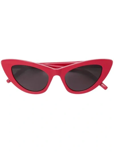 Saint Laurent Lily Sunglasses In 红色