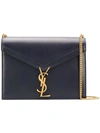 Saint Laurent Cassandra Shoulder Bag In Blue