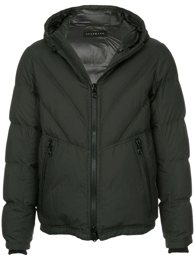 Roarguns Hooded Quilted Jacket - Black