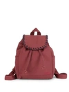 Peace Love World Small Whipstitch Backpack In Plum
