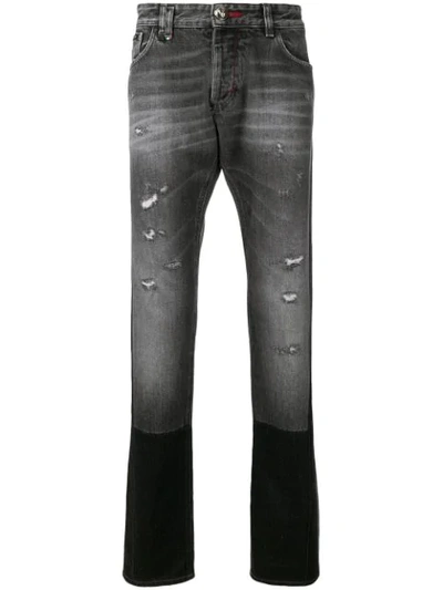 Philipp Plein Straight-leg Jeans In Grey