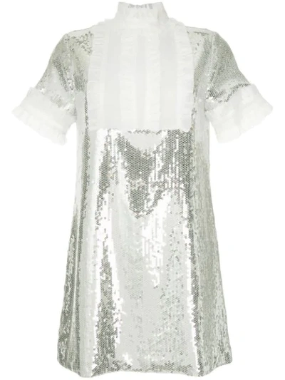 Macgraw Electric Dream Sequinned Dress In Metallic