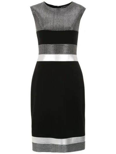 Gloria Coelho Panelled Dress - Black