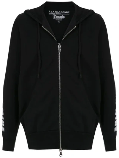 À La Garçonne Hooded Drácula Sweatshirt In Black