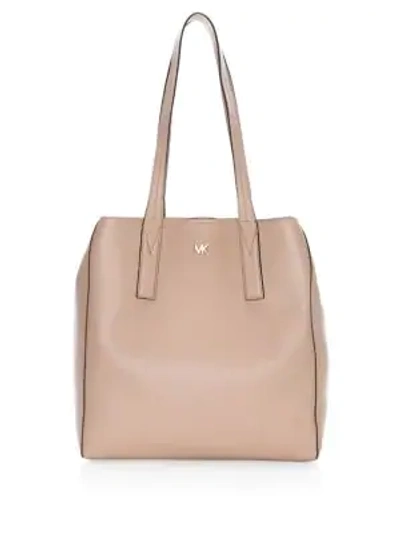 Michael Michael Kors Large Junie Pebbled Leather Tote In Fawn