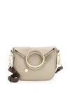 See By Chloé Small Leather Monroe Bag In Motty Grey
