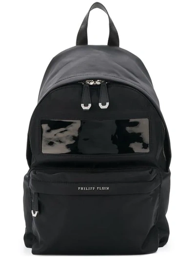 Philipp Plein Logo Plaque Backpack In Black