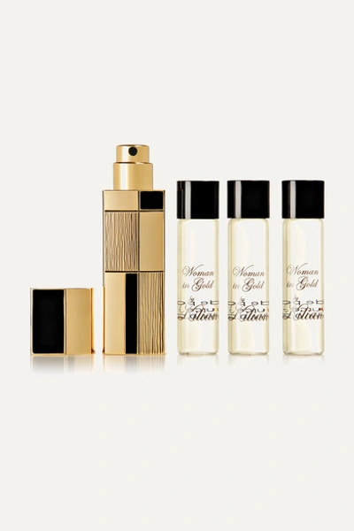 Kilian Woman In Gold Travel Set - Eau De Parfum And Refills, 4 X 7.5ml In Colorless