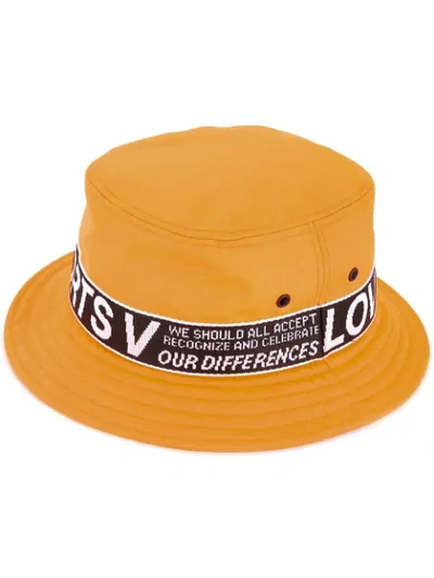 Ports V Logo Flat Fedora Hat In Orange