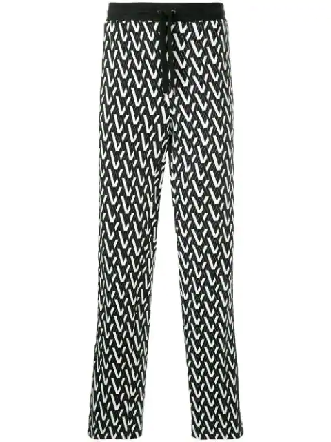 Ports V Printed Sweatpants In Black | ModeSens