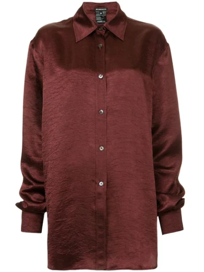 Ann Demeulemeester Long Shirt In Red