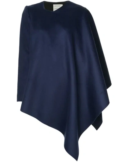 Maison Rabih Kayrouz Asymmetric Cape In Blue