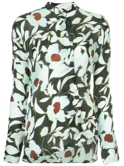 Christian Wijnants Floral Print Shirt In Multicolour