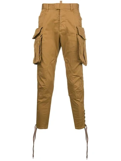 Dsquared2 Cargo Skinny Trousers - Brown
