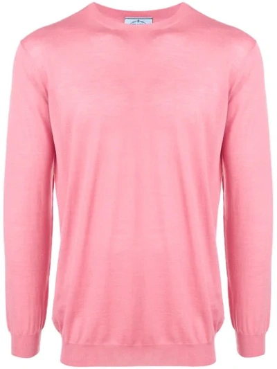 Prada Long Sleeved Jumper - Pink