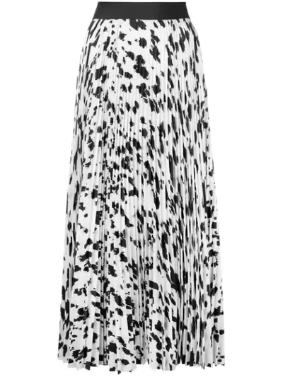 Ports 1961 Pleated Mid Length Skirt In White