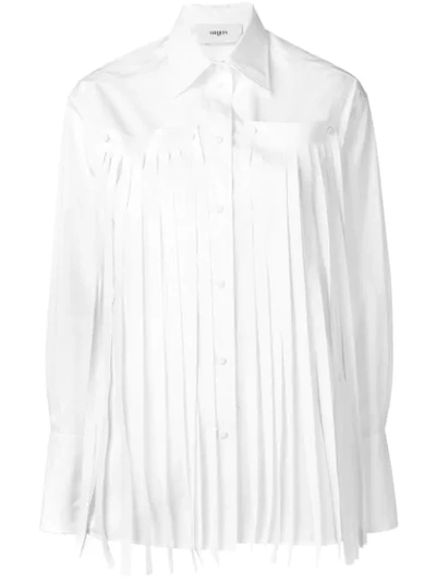Ports 1961 Fringed Shirt In White