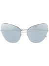 Mykita X Maison Margiela Sunglasses In Silver