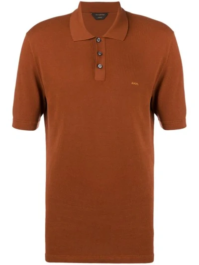 Ermenegildo Zegna Xxx Shortsleeved Polo Shirt - Brown