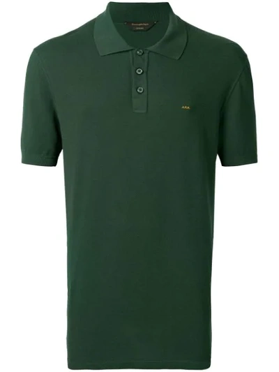 Ermenegildo Zegna Xxx Embroidered Polo Shirt - Green