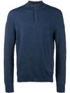 Ermenegildo Zegna High Neck Sweater In Blue