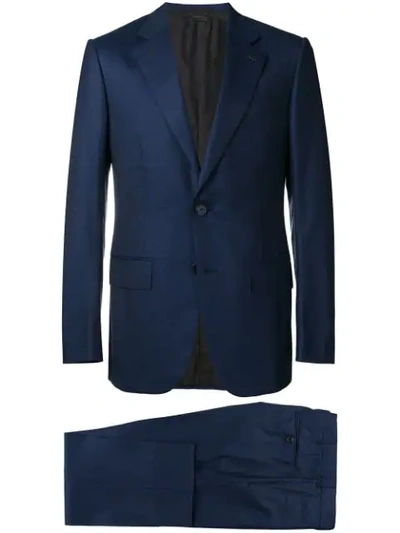 Ermenegildo Zegna Striped Two-piece Suit - Blue