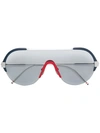 Thom Browne Tinted Aviator Sunglasses In Metallic