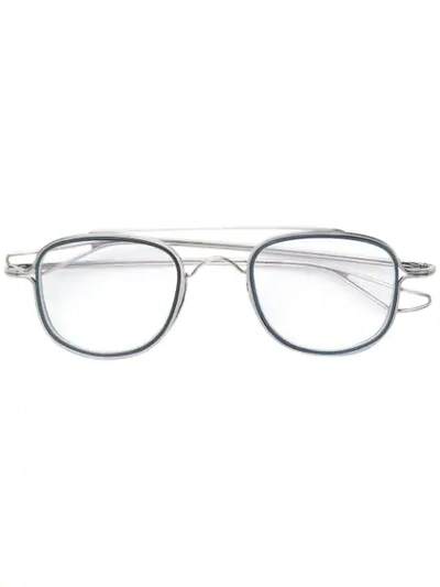 Dita Eyewear Square Frame Glasses In Silver