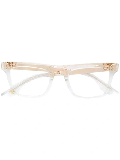 Dita Eyewear Square Frame Glasses In White