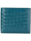 Bottega Veneta Intrecciato Bifold Wallet In Blue