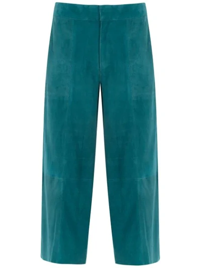 Nk Corduroy Cropped Pants In Green