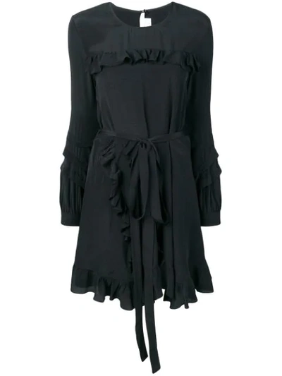 Iro Ruffle Detail Dress - Black