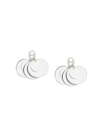 Rabanne Paco  Paillette Earrings - Silver