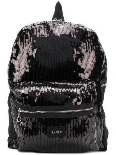 Liu •jo Liu Jo Sequin Embellished Backpack - Black