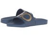 Ferragamo Pvc Pool Slide, Pacifica/oro