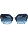 Fendi Square Framed Sunglasses In Blue