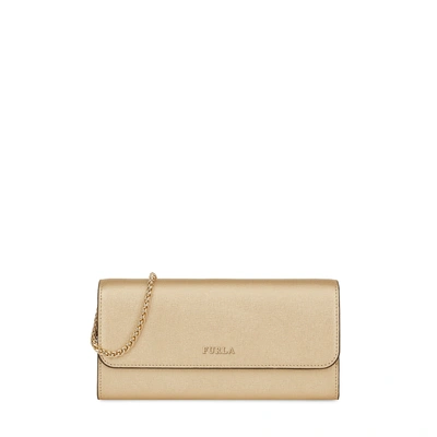 Furla Babylon Chain Wallet Color Oro In Gold