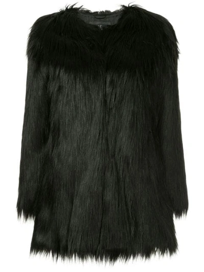 Unreal Fur Wanderlust Faux Fur Coat In Black