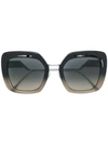 Fendi Oversized Frame Sunglasses In Black