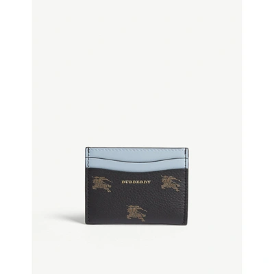 Burberry Sandon Leather Card Holder In Black