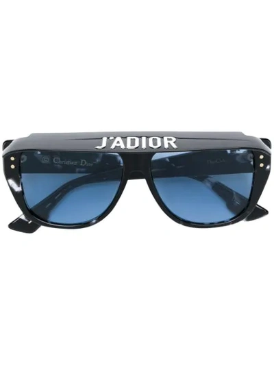 Dior Tinted Aviator Sunglasses In Black