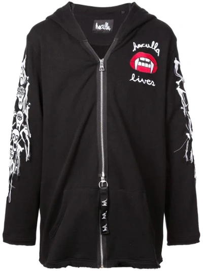 Haculla Captive Zipped Hoodie In Black