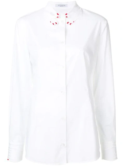 Vivetta Tortora Hand Collar Shirt - White