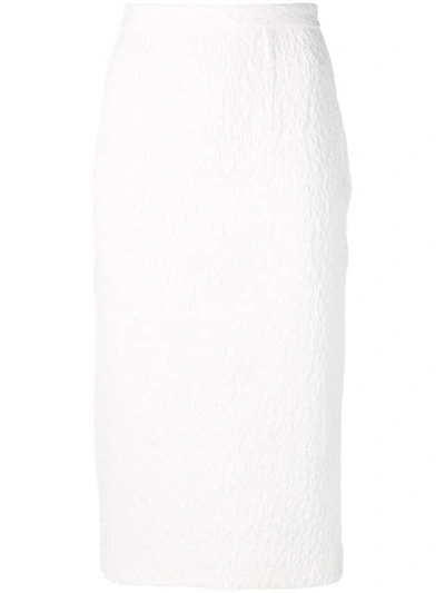 Roland Mouret Arreton Pencil Skirt In White