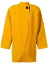 Marc Jacobs Buttoned Coat In Giallo