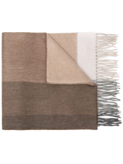 Begg & Co Fringed Edge Scarf - Neutrals In Neutrals