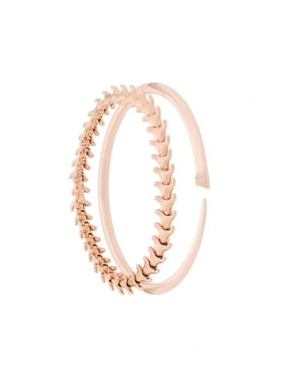 Shaun Leane Serpent And Signature Tusk Diamond Bracelet Set - 粉色 In Pink