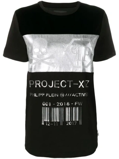 Philipp Plein Logo Printed T-shirt In Black