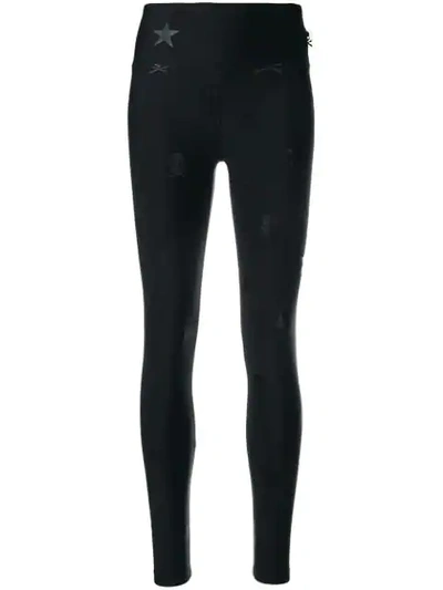 Philipp Plein Skull And Crossbone Leggings In Black